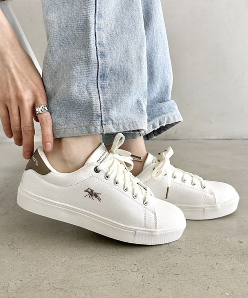 スニーカー POLO CHAMPS(ポロチャンプス)/ワンポイント刺繍 ローカット