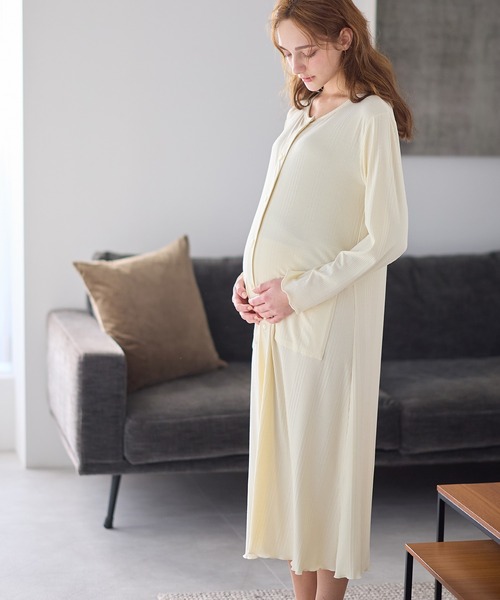 Rosemadame（ローズマダム） マタニティ ランダムリブネグリジェ/長袖
