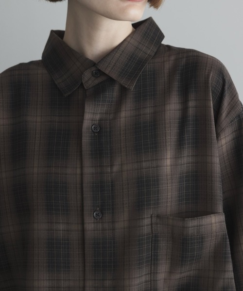remer シャツ loose old tartan check shirt / ルーズオールド