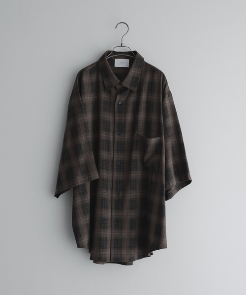 remer シャツ loose old tartan check shirt / ルーズオールド