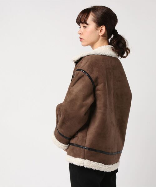 「mysty woman」 ブルゾン FREE アイボリー レディース_画像4