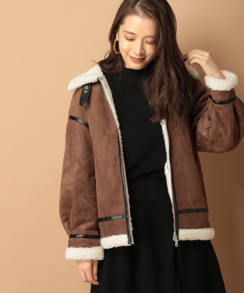 「mysty woman」 ブルゾン FREE アイボリー レディース_画像8