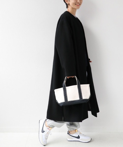 「JOURNAL STANDARD relume」 ノーカラーコート 34 ブラック レディース_画像7