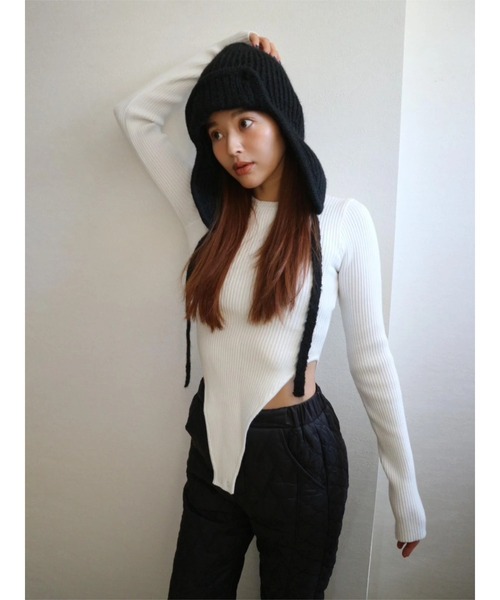 tシャツ Rib Knit Body Suit レディース