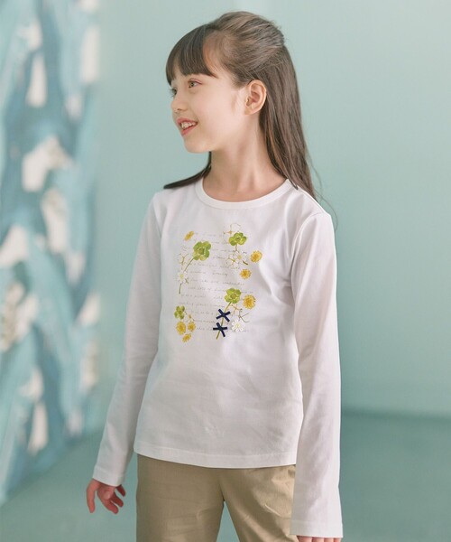 組曲（KUMIKYOKU） tシャツ 「110-140cm」オシバナクローバー Tシャツ