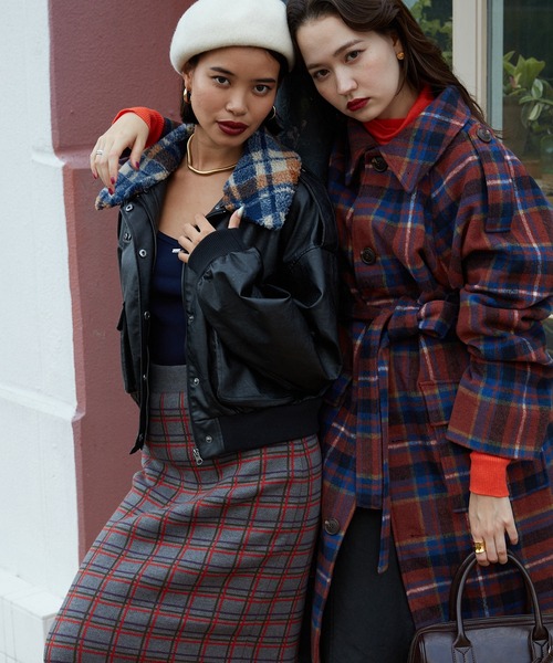 「TINA:JOJUN」 ニットスカート M グレー レディース_画像5