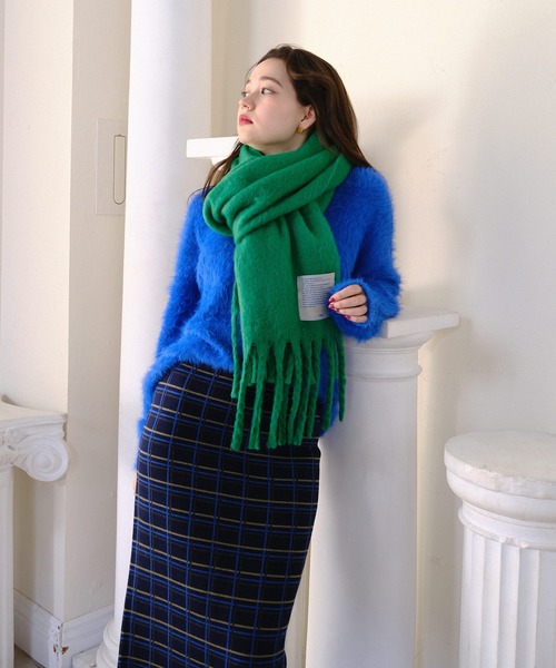 「TINA:JOJUN」 ニットスカート M グレー レディース_画像8