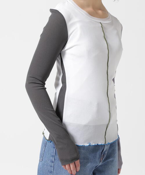 AULA AILA tシャツ AILA（アウラ アイラ）別注チュールカラー