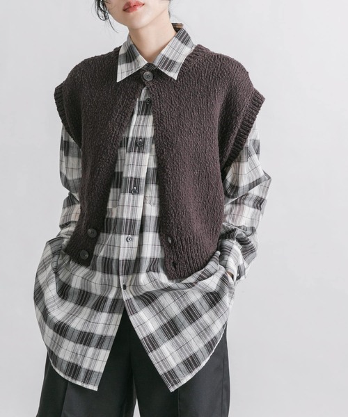 KBF（ケービーエフ） ニット セーター ブークレニットベスト