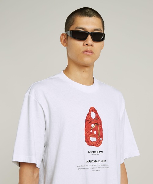 送料込★G-Star★Archive Boxy Tシャツ G-STAR RAW tシャツ Archive Print Boxy T-Shirt/アーカイブ