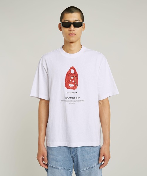 G-STAR RAW tシャツ Archive Print Boxy T-Shirt/アーカイブ