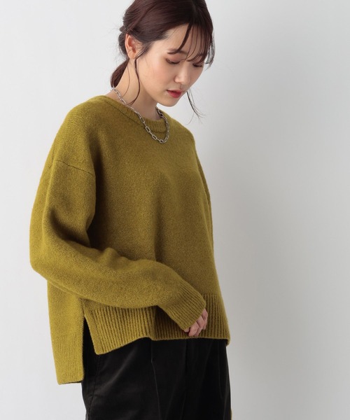 「GLOBAL WORK」 長袖ニット SHORT ブラック レディース_画像4