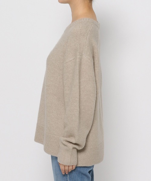 「GLOBAL WORK」 長袖ニット SHORT ブラック レディース_画像8