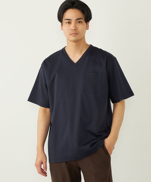 tシャツ SHIPS Colors:「接触冷感」シルケット コットン Vネック TEE メンズ | SHIPS Colors | 05