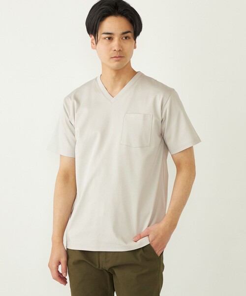tシャツ SHIPS Colors:「接触冷感」シルケット コットン Vネック TEE メンズ | SHIPS Colors | 03
