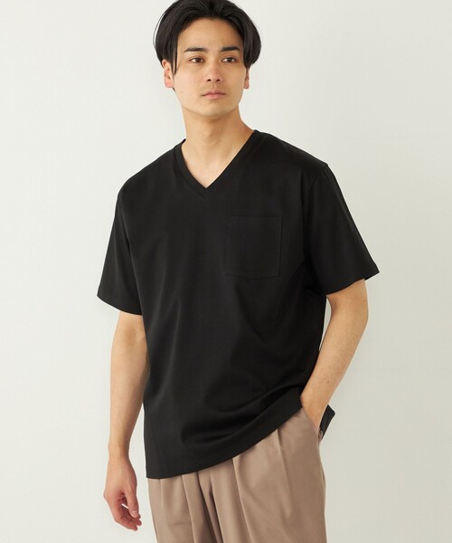 tシャツ SHIPS Colors:「接触冷感」シルケット コットン Vネック TEE メンズ | SHIPS Colors | 21