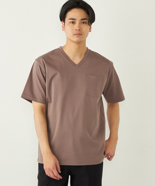 tシャツ SHIPS Colors:「接触冷感」シルケット コットン Vネック TEE メンズ | SHIPS Colors | 17