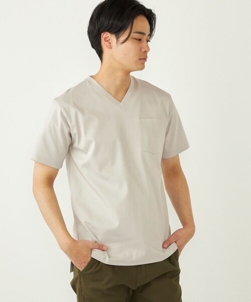 tシャツ SHIPS Colors:「接触冷感」シルケット コットン Vネック TEE メンズ | SHIPS Colors | 13