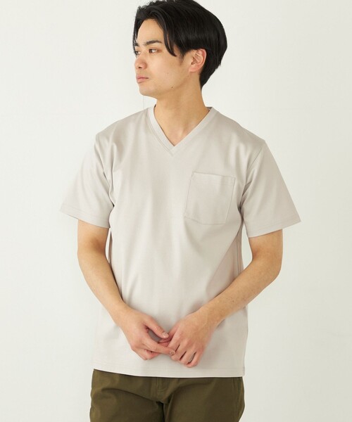 tシャツ SHIPS Colors:「接触冷感」シルケット コットン Vネック TEE メンズ | SHIPS Colors | 12