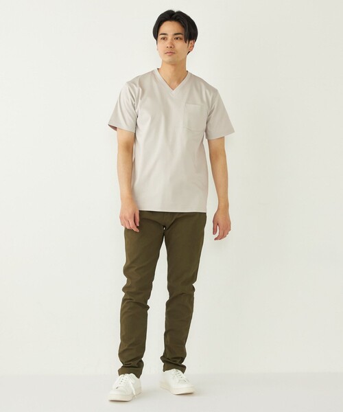 tシャツ SHIPS Colors:「接触冷感」シルケット コットン Vネック TEE メンズ | SHIPS Colors | 10