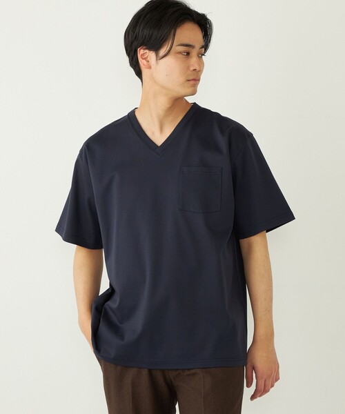 tシャツ SHIPS Colors:「接触冷感」シルケット コットン Vネック TEE メンズ | SHIPS Colors | 09