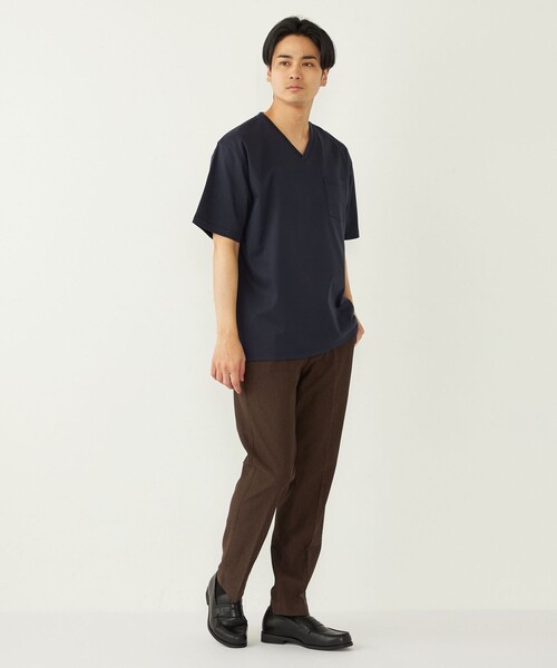 tシャツ SHIPS Colors:「接触冷感」シルケット コットン Vネック TEE メンズ | SHIPS Colors | 06