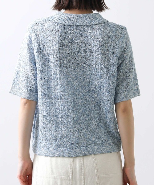 Torrazzo Donna ＭＩＸスラブ衿付５分袖カーディガン Torrazzo Donna MIXスラブ衿付5分袖カーディガン - メルカリ