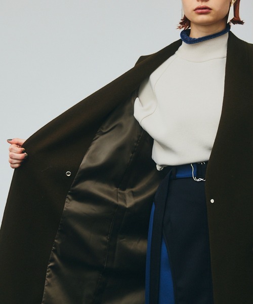 美品 UNITED TOKYO ノーカラー コート ブラック L UNITED TOKYO（ユナイテッドトウキョウ） ノーカラーコート 1 ブラック