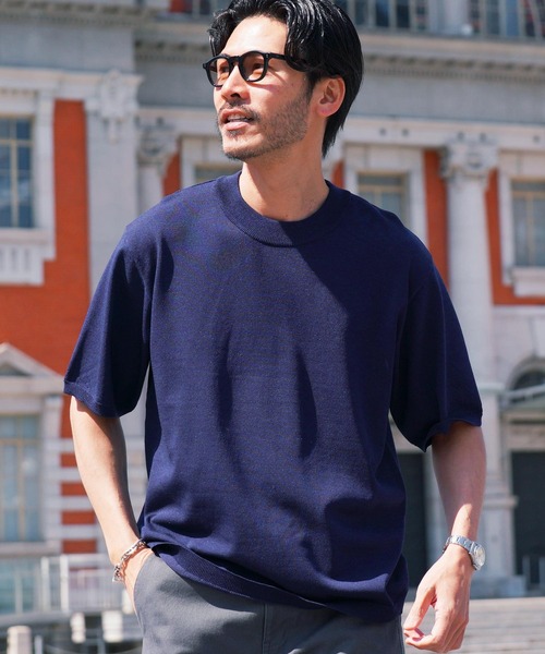 シシクイ S COTTON CASHMERE リブニット カットソー 半袖 other - シシクイ S COTTON CASHMERE リブニット カットソー 半袖の