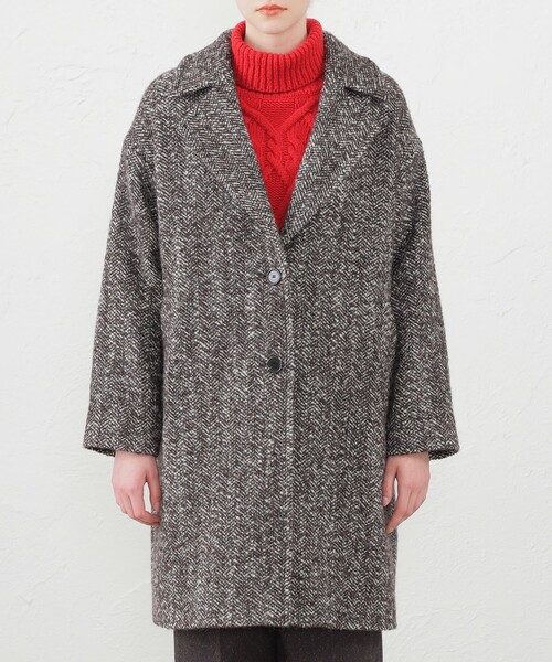 美品　未着用　マッキントッシュフィロソフィー チェスターコート ウール　コート マッキントッシュフィロソフィー チェスターコート 茶色 サイズ36