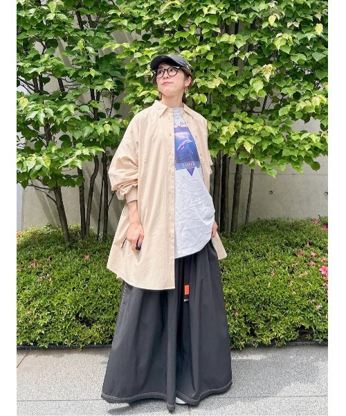 niko and ｜【竹下玲奈×NAVYS】コラボ BIGシャツチュニック