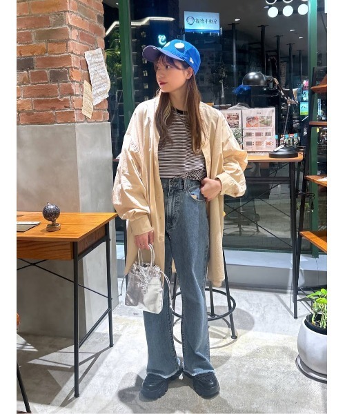 niko and… ブラウス シャツ 「竹下玲奈×NAVYS」コラボ BIGシャツ