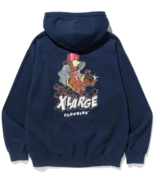 X-LARGE バーガンディ フード付きパーカー　サイズＸＬ XLARGE 「XLARGE」 プルオーバーパーカー X-LARGE バー