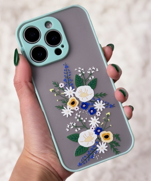 Fun & Daily（ファンアンドデイリー） スマホケース Flower Frosted
