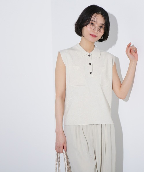 N.Natural Beauty Basic　長袖ポロニット　ラメリブポロニット 楽天市場】【SALE／50%OFF】ラメリブポロニット《レッド
