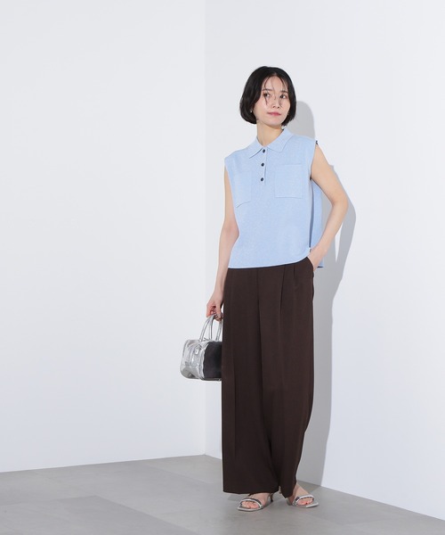 ❗️希少⭐️極美品⭐️確実正規品 中村アンさん着用 全く同じ ポロベアニット N.Natural Beauty Basic ポロシャツ ポロ ラメ混ポロエリニット