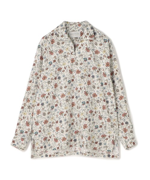 TOMORROWLAND - 【美品】 TOMORROWLAND フラワープリントシャツ TOMORROWLAND シャツ コットンシルク フラワープリント プル