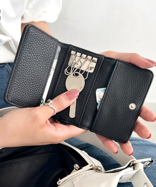 BULDING BLOCK black キーチェーン　キーケース キーケース POLOCHAMPS(ポロチャンプス)/スマートキー ダブル ポケット