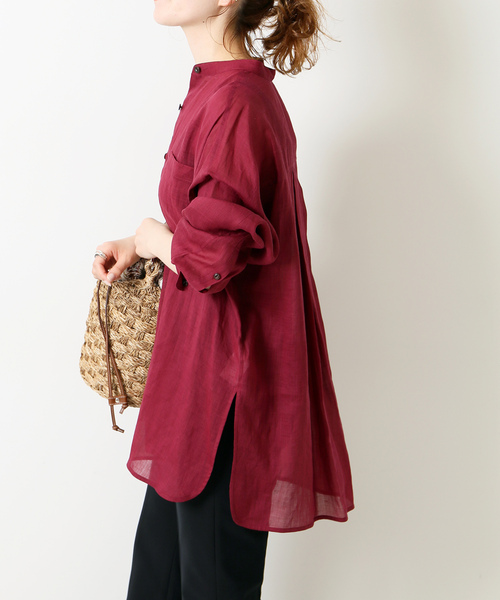 「Spick & Span」 長袖ブラウス - レッド レディース
