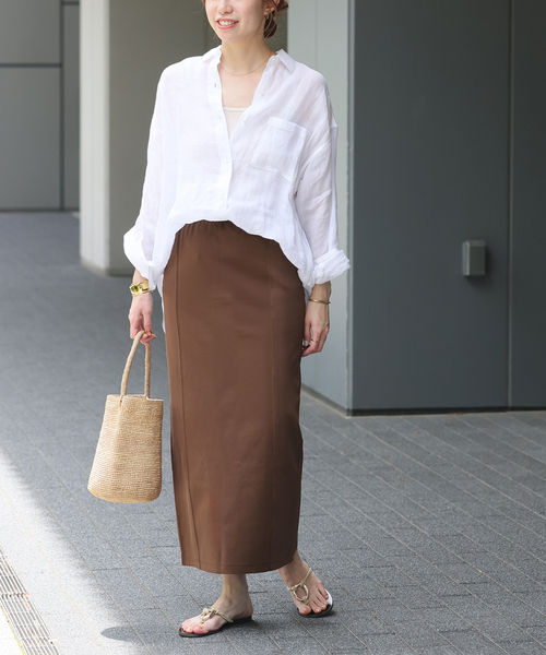 ストレッチポンチIラインスカート JOURNAL STANDARD relume スカート ストレッチポンチIライン