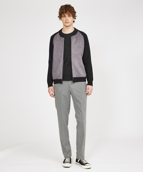 「DESIGNWORKS」 ジップアップブルゾン 48 ブラック メンズ_画像3