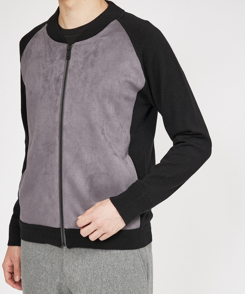 「DESIGNWORKS」 ジップアップブルゾン 48 ブラック メンズ_画像7