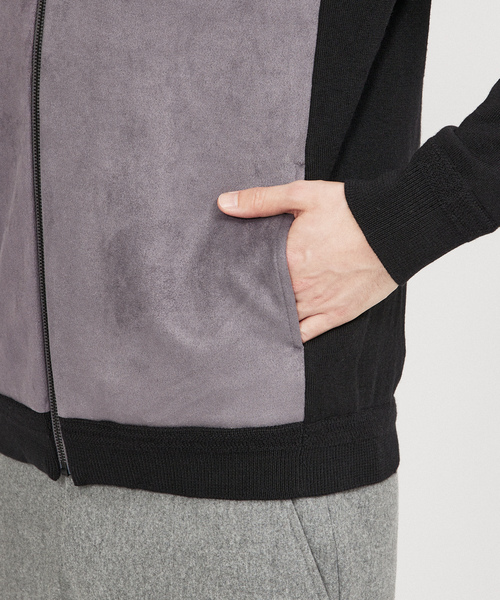 「DESIGNWORKS」 ジップアップブルゾン 48 ブラック メンズ_画像8