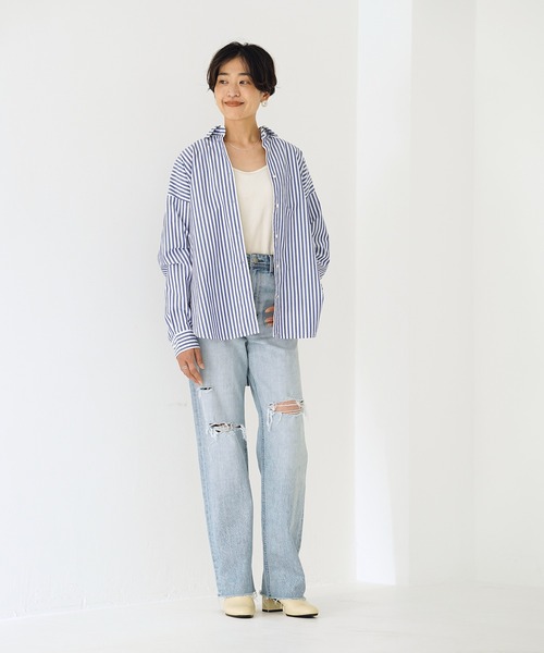 【オシャレ☆YANUK】ダメージ　デニムパンツ　サイズ26 YANUK 「YANUK」 ダメージ加工デニムパンツ 26inch ライトブルー