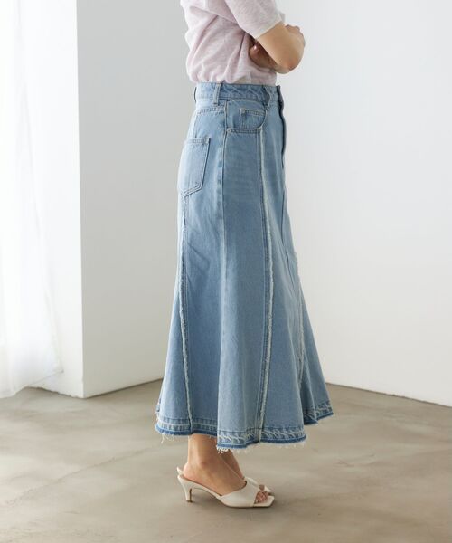 STRATA（エストラータ） デニムスカート フリンジマーメイドデニム