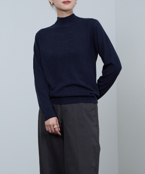 未使用 カシミヤ ハイネックニットセーター カシミヤ100% 4 M ネイビー 楽天市場】カシミヤ100％ ハイネック セーター ニット 【品質検査済