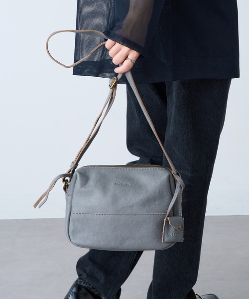 toleur ショルダーバッグ バッグ 「toleur」カウレザーキリカエ