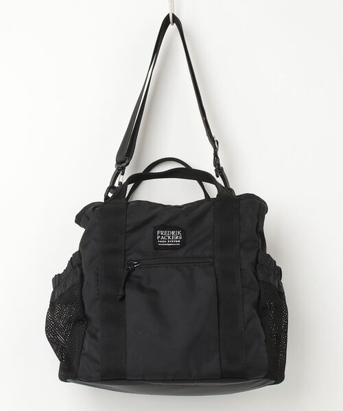 FREDRIK PACKERS ブラックバックパック 210D DOUBLE ZIP BACK PACK バックパック 【公式】 FREDRIK
