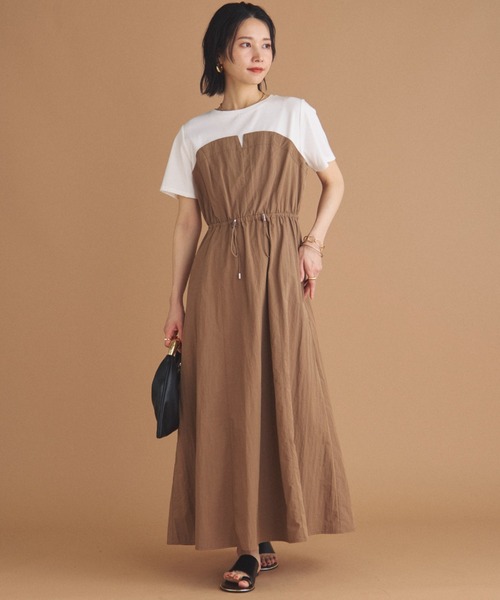 DOUX ARCHIVES（ドゥアルシーヴ） ワンピース 半袖 カットドッキング