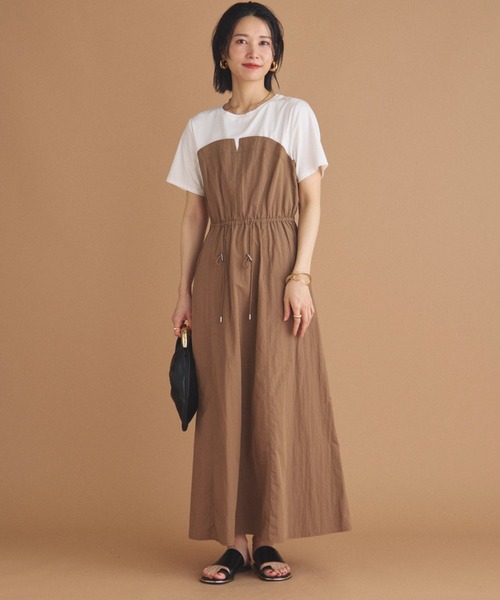 DOUX ARCHIVES（ドゥアルシーヴ） ワンピース 半袖 カットドッキング